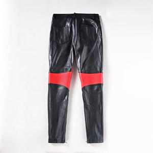 Pu Faux <b>Leather</b> <b>Cargo</b> <b>Pants</b> Skull Embossed Custom Color Y2K Streetwear <b>Leather</b> <b>Pants</b> for Men - Product Image 2