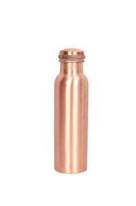 <b>Large</b>-size handcrafted pure copper water bottle <b>with</b> enamel finished for safe daily hydration - Product Image 4