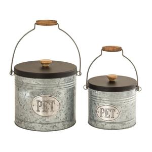 Supplier of Galvanized Canister <b>With</b> Wooden <b>Lid</b> Excellent Quality Handmade Container Superior Quality Fancy Metal <b>Storage</b> <b>Box</b> - Product Image 2