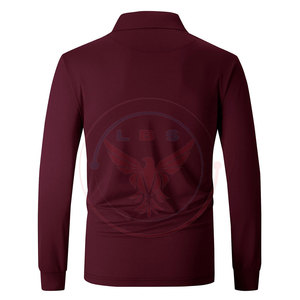 Conception Unique, Faible MOQ, T-shirts Homme en Polyester/Coton Respirants à Manches Longues, Couleur Unie, Légers, Service OEM - Product Image 2
