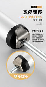 Ferme-porte silencieux, amortisseur hydraulique pneumatique, dispositif de fermeture automatique pour les portes d'appartement, de cuisine, de salon, réglable - Product Image 4