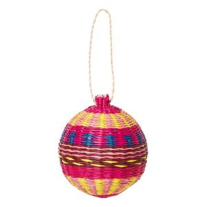 ของตกแต่งคริสต์มาสทรงกลมทำมือจากหวายและหญ้าทะเล เป็นมิตรกับสิ่งแวดล้อม ขายดีที่สุด สำหรับตกแต่งบ้าน ขายส่ง - Product Image 4