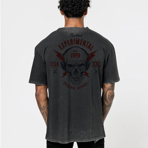 T-shirt pour homme Logo personnalisé 100% coton biologique T-shirt léger pour homme T-shirts décontractés de haute qualité - Product Image 2