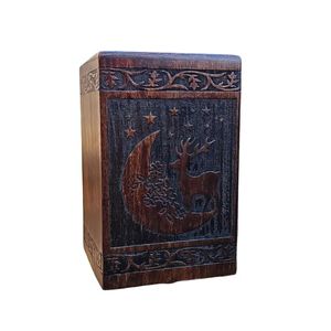 Urne funéraire en bois de qualité supérieure pour cendres humaines adulte mâle femelle boîte décorative commémorative pour le meilleur prix de gros - Product Image 1