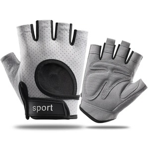 Unisex medio dedo antideslizante Pull-On gimnasio entrenamiento guantes microfibra para levantamiento de pesas y entrenamiento de ciclismo - Product Image 6