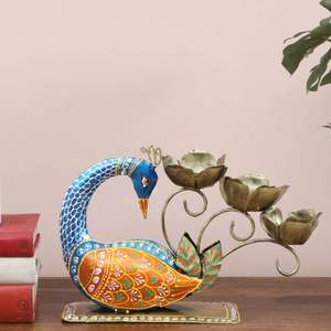 Metal Multicolor Pintado A Mano Pavo Real - Product Image 1