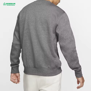 Sudadera de Cuello Redondo Personalizada al por Mayor para Hombre - 100% Algodón, Forro Polar, Manga Larga, Térmica, Invierno, Behram International - Product Image 5