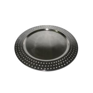 Plato de Servicio Redondo de Acero Inoxidable Ecológico con Acabado en Níquel para Decoración de Mesa - Product Image 3