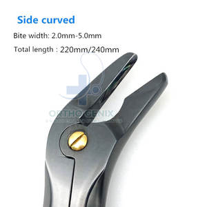 Instrumentos médicos, pinzas para morder huesos, Manual de acero satinado de alta calidad para cirugía, procedimientos óseos, uso quirúrgico ortopédico - Product Image 6