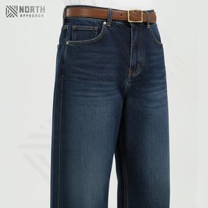 Pantalones Vaqueros de Algodón para Hombre, de Cintura Media, Rectos, Casuales, Ligeros, Transpirables, de Secado Rápido, con Logotipo Personalizado de Alta Calidad al por Mayor - Product Image 2