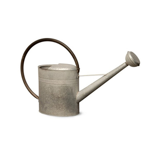 Herramientas de decoración de jardín ovaladas de acero, fuente de metal, lata de agua para jardín, mini regaderas con soporte - Product Image 6