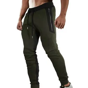 Premium Quality Fleece Joggers Men's Sports Casual Streetwear Fashion Sweatpants Color Black Trousers