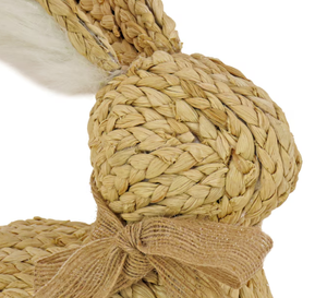 Mayorista Seagrass Bunny Figurita Natural Easter Seagrass Rabbit Decoración para Primavera Farmhome Holiday Table Display - Product Image 6