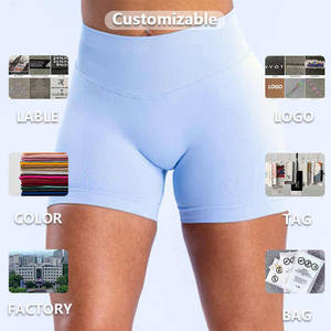 Breathable High Elasticity Seamless Bum Workout Sports Yoga <b>Leggings</b> Short Gym Shorts <b>Women</b> Sportswear - Product Image 1