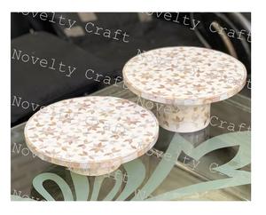 Professional Vintage Modern Black Pearl <b>Cake</b> <b>Stand</b> Set New Arrival Round Wooden <b>Stand</b> for Indoor Wedding Parties & Home Use - Product Image 4