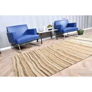 3.7x10.2 ft Rug, Vintage Turkish Rug, <b>Brown</b> Kilim <b>Wool</b> Rug - Product Image 3