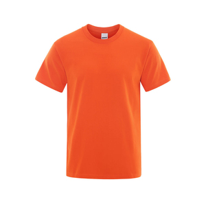 Front Logo Heavyweight Pure 100% Cotton Short Sleeved T-Shirt for Men Women Street Retro Casual Regular Fit - Product Image 1