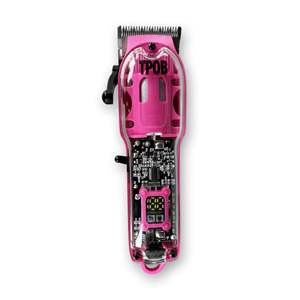 Tondeuse à cheveux professionnelle rose bonbon, kit de rasage avec lame conique en acier inoxydable, étanche IPX7, alimentation USB, prise US - Product Image 3