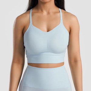 Design Your Own Women's Summer Gym Wear 1 Piece High Waist Leggings & Sports <b>Bra</b> Triangle Cup Wire Free Breathable Spandex/Nylon - Product Image 1