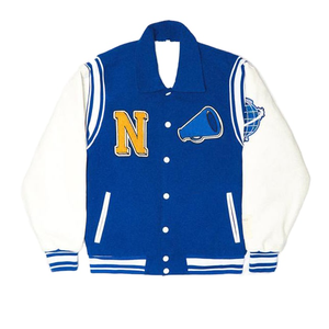 Chaqueta Universitaria de Béisbol Personalizada con Foto de Camuflaje para Hombre, con Apliques de Chenilla, Cortavientos, Transpirable para Invierno - Product Image 3