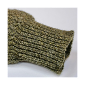 ODM/OEM Pull sur mesure pour hommes, col châle, manches longues, pull à demi-fermeture éclair avec logo sur le devant, tissage tricoté - Product Image 4