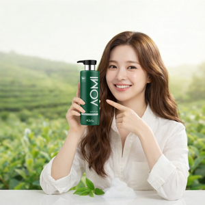 Shampoo à l'extrait de feuilles de thé vert coréen 500 ml, gel, antipelliculaire, stimulant la croissance des cheveux et prévenant la chute, équilibre de l'hydratation, OEM/ODM - Product Image 4