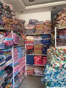 Tela estampada de algodón de alta calidad para vestido para correr y hacer Kimono Pj Mayorista de usos múltiples Suministro De Patio-Cubierta de bolsa - Product Image 5