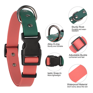 सिलिकॉन वाटरप्रूफ रबर कुत्ते कॉलर एंटी-गंध टिकाऊ समायोज्य मजबूत कोटेड कुत्ते कॉलर छोटे मध्यम बड़े कुत्तों के लिए - Product Image 3