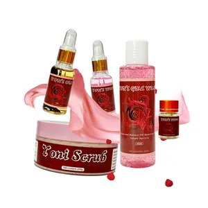 Conjunto de produtos de marca própria mais vendidos, conjunto de óleo de Yoni para lavagem de mulheres com ervas naturais