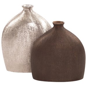 Luxury Aluminium Flower Vase Nickel Plated Table <b>Top</b> Centerpiece Flower Pot Handmade Design Minimalist Metal Vase for Living - Product Image 4