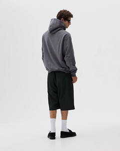 Premium 100% coton lourd surdimensionné goutte épaule à capuche pour hommes Logo personnalisé blanc Streetwear français éponge pull - Product Image 2