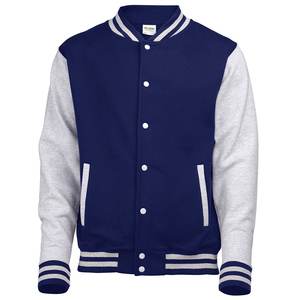 Chaqueta Varsity personalizada para hombre, barata, cálida, cuerpo de lana, Mangas de cuero con cuello con capucha, bordado, decoración, talla XL, ropa larga - Product Image 1
