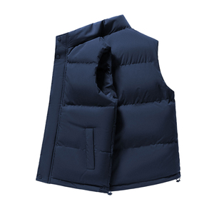 Chaleco Acolchado con Capucha Ecológico para Hombre, Resistente al Agua en la Parte Delantera, de Poliéster, para Otoño, con Cremallera, Sin Mangas, Informal, para Trabajo, Deportes - Product Image 2