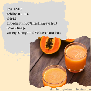 Kim Minh น้ำซุปข้นมะละกอผลไม้และผักธรรมชาติปราศจากน้ำตาล100% จากประเทศเวียดนาม - Product Image 3