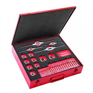 Juego de Machos y Terrajas USAG de 40 Piezas con Llaves para Machos, en Caja de Acero Laminado - Product Image 1