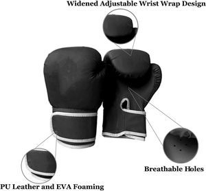 Gants de boxe, gants d'entraînement en mousse éponge Thai Kick Boxing pour enfants et jeunes, adaptés aux garçons et aux filles. - Product Image 2