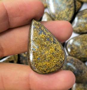 Cabochon de pierres précieuses semi-précieuses en cristal semi-précieux, fait à la main, pour la fabrication de bijoux de guérison, pierres d'infinité - Product Image 1