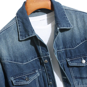 Chaqueta Vaquera Casual de Invierno para Hombre, Diseño con Logotipo Personalizado, Venta Directa de Fábrica, 100% Algodón, Transpirable, Ecológica, de Secado Rápido - Product Image 3