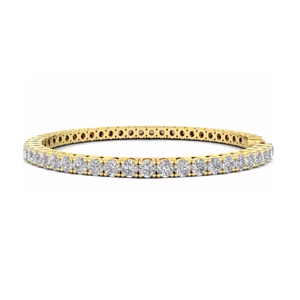 Premium 5,00 Ct Lab Grown Tennis Bracelet 14K Gold para mujeres y hombres Fábrica al por mayor Pulseras y brazaletes de diamantes - Product Image 1