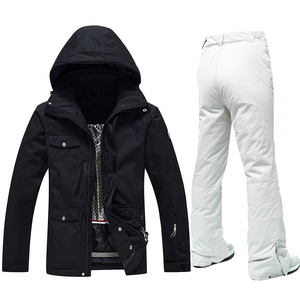 ชุดกีฬา2025ฤดูหนาวสำหรับผู้ชายผู้หญิงชุดเล่นสกีกันหิมะกันน้ำเสื้อแจ็คเก็ตกางเกงวอร์มเสื้อผ้า - Product Image 3