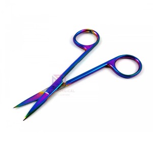 กรรไกรผ่าตัดแบบหลายสี ใช้มือจับ ผลิตจากเหล็กกล้าไร้สนิมคุณภาพสูง ได้รับการรับรองมาตรฐาน CE เหมาะสำหรับการผ่าตัดทั่วไป - Product Image 1
