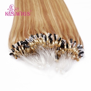 ผมต่อแบบไมโครริงเทป KSWIGS เส้นผมแท้แบบเรมี่จากจีน  ไม่มีสารเคมี  แบบตรง - Product Image 1