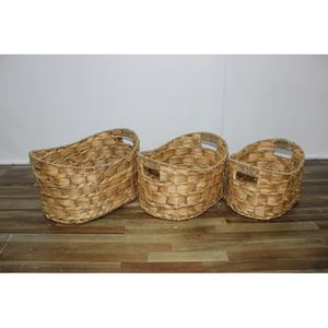 Woven <b>Storage</b> Baskets with Handle Organizer Decorative Boxes Wicker Baskets Poly <b>Rattan</b> Baskets for <b>Storage</b> - Product Image 5