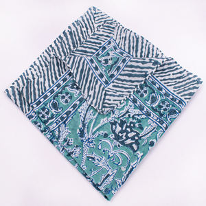 ผ้าพันคอผ้าฝ้ายพิมพ์ลายดอกไม้อเนกประสงค์ ระบายอากาศได้ดี เป็นมิตรกับสิ่งแวดล้อม ใช้พันศีรษะ ปิดคอ ปิดหน้า สำหรับกิจกรรมกลางแจ้ง - Product Image 2