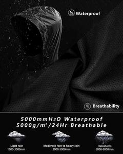 Custom Designed <b>Poncho</b> Rain Suit for Outdoor Adventures-Waterproof with Windproof Fabric & Adjustable Hood Logo Decoration - Product Image 2
