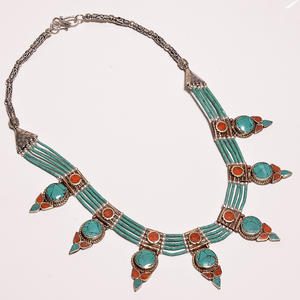 Collier Vintage à breloque tibétain, bijou fantaisie, à la mode, simple, vente en gros - Product Image 4