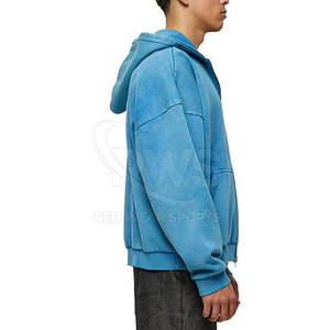 Haute Qualité Street Wear Hommes Acid Wash Hoodies Surdimensionné Pull Acid Wash Hoodies Pour Hommes - Product Image 5