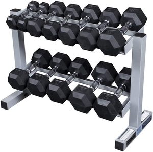 Soporte de Mancuernas Metálico de 2 Niveles IRIS DR-58, Organizador de Almacenamiento de Pesas Multinivel para Gimnasio en Casa, Gran Oferta - Product Image 3
