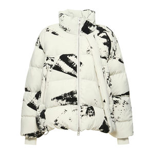 Veste en duvet à capuche entièrement imprimée OEM nouvelle mode hiver vestes rembourrées d'extérieur logo personnalisé Streetwear unisexe - Product Image 1