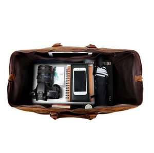 กระเป๋าเดินทางหนังกันน้ำสำหรับออกกำลังกายกระเป๋าเล่นกีฬาสำหรับผู้หญิงผู้ชายกระเป๋าสะพายไหล่พร้อมช่องเก็บรองเท้า - Product Image 6